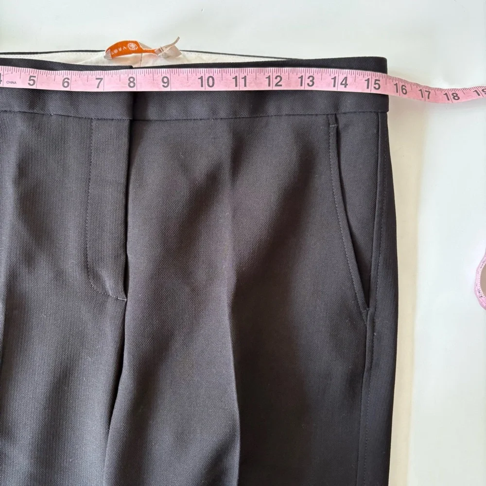 Tory Burch || Wool Blend Crepe‎ Trousers Pants Black 6